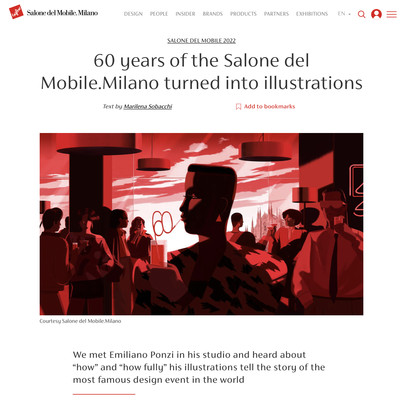 Salone del Mobile.Milano collaborates with illustrator Emiliano